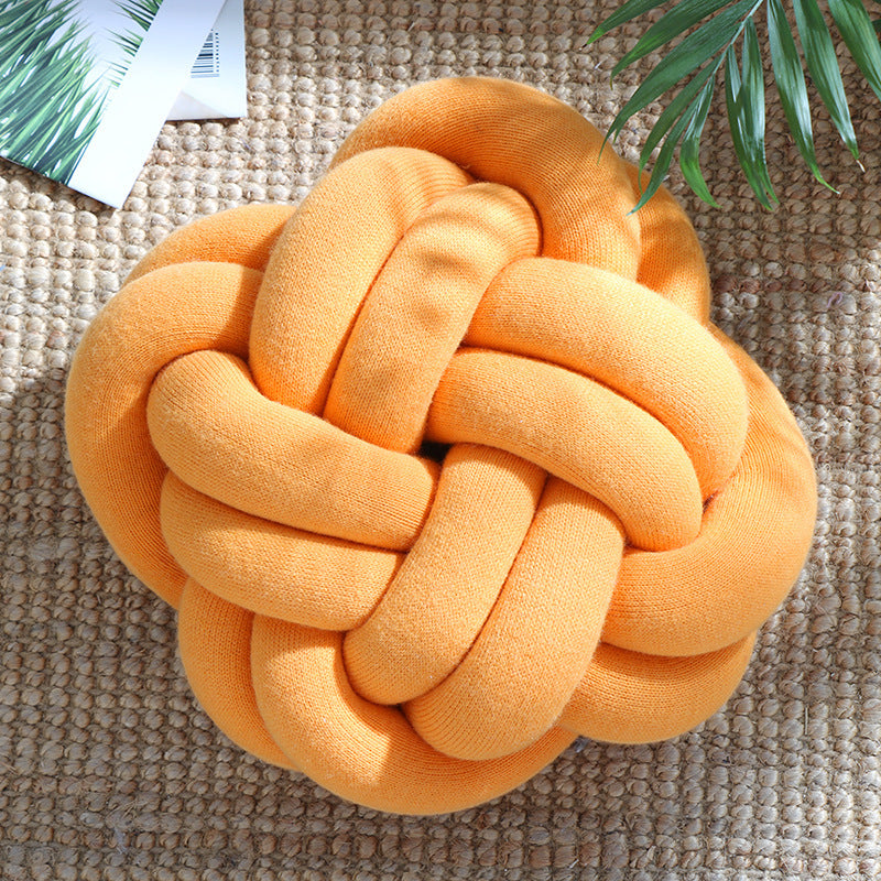 Modern Knot Throw Pillow – Decorative Sofa & Office Nap Cushion