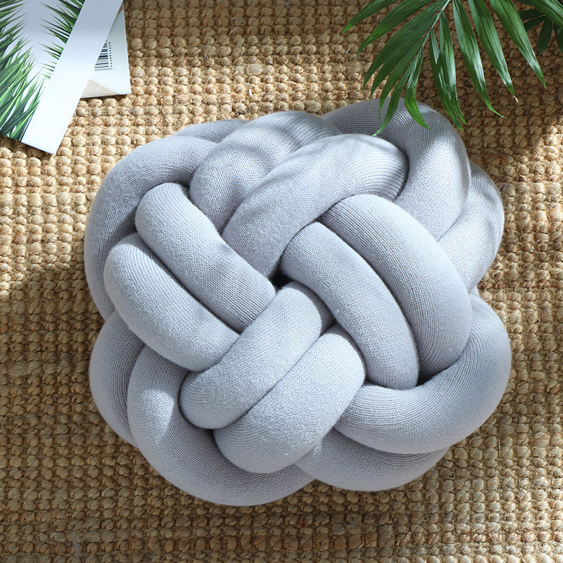 Modern Knot Throw Pillow – Decorative Sofa & Office Nap Cushion