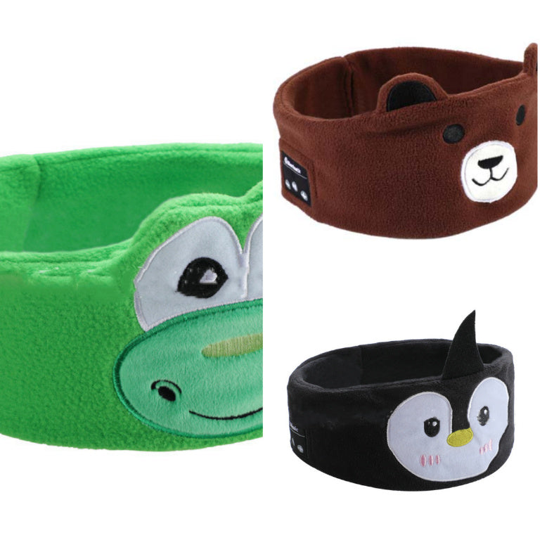 Bluetooth Headset Animal Headband Sleep Mask – Wireless Music & Eye Cover