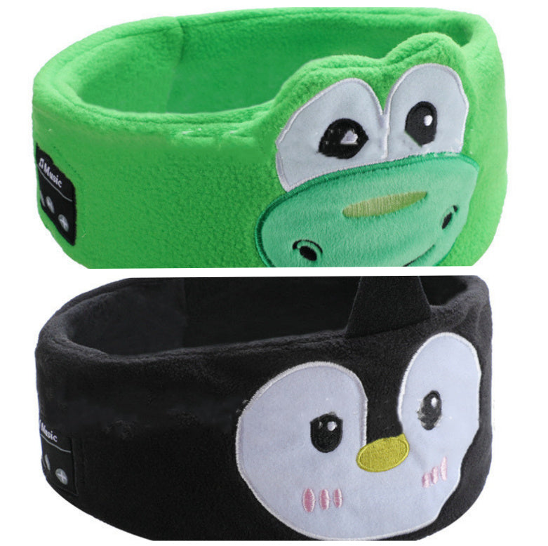Bluetooth Headset Animal Headband Sleep Mask – Wireless Music & Eye Cover