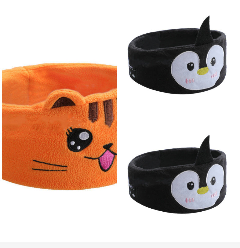 Bluetooth Headset Animal Headband Sleep Mask – Wireless Music & Eye Cover