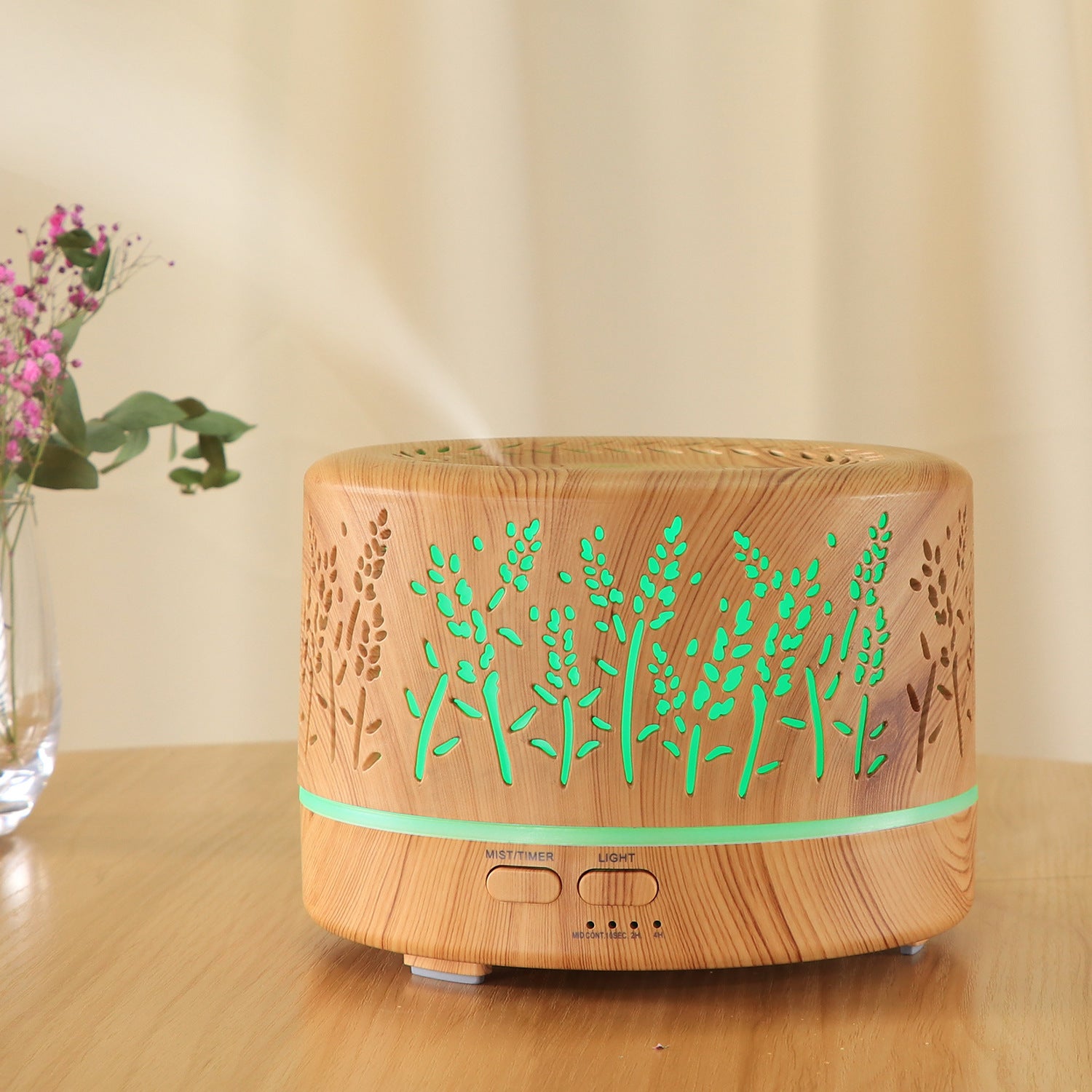 Mini Lavender Aroma Diffuser – 700ml Colorful Night Light Humidifier