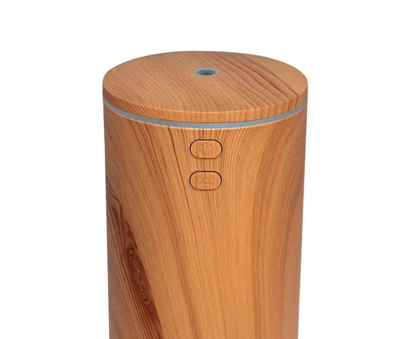 USB Wood Grain Car Aroma Diffuser – Mini Humidifier & Essential Oil Sprayer