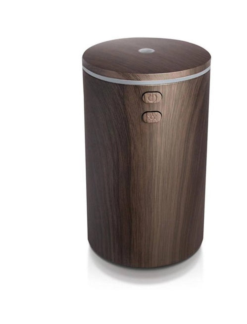 USB Wood Grain Car Aroma Diffuser – Mini Humidifier & Essential Oil Sprayer