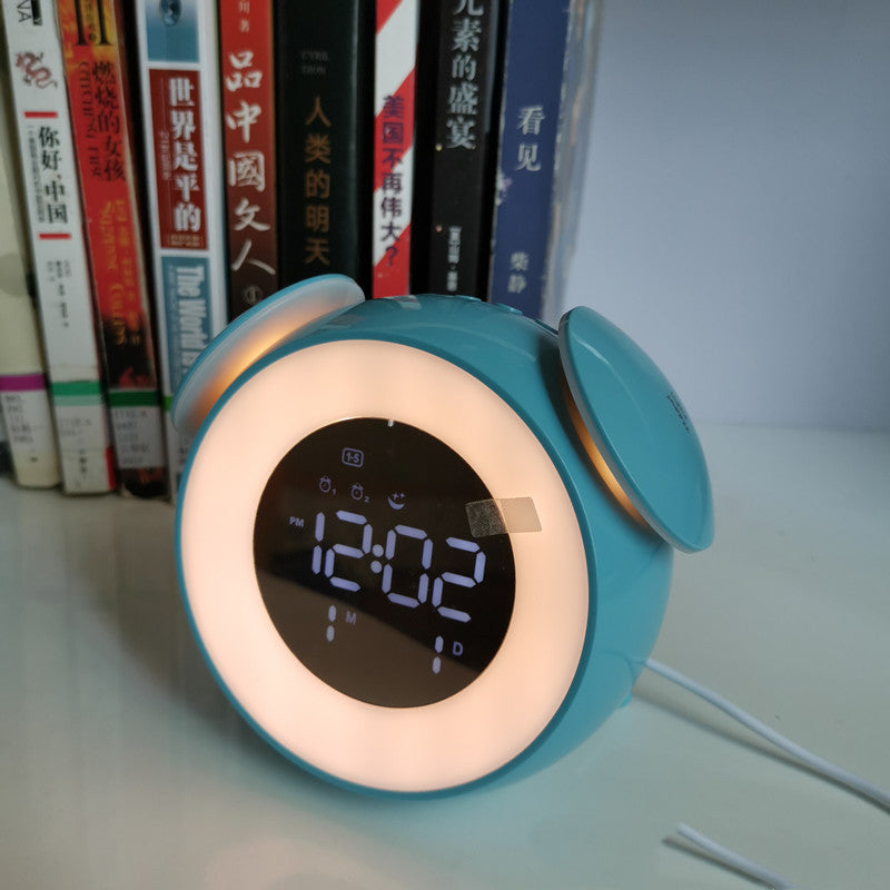 Wireless LED Night Light Alarm Clock – Touch Control Sleep Atmosphere Lamp