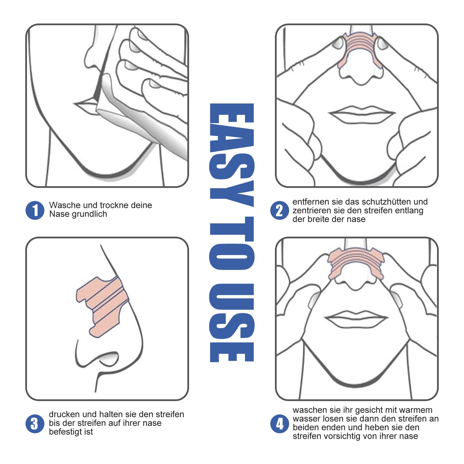 [US Only] West&Month Nasal Strips – Anti-Snoring & Airway Support (1–4 Packs)