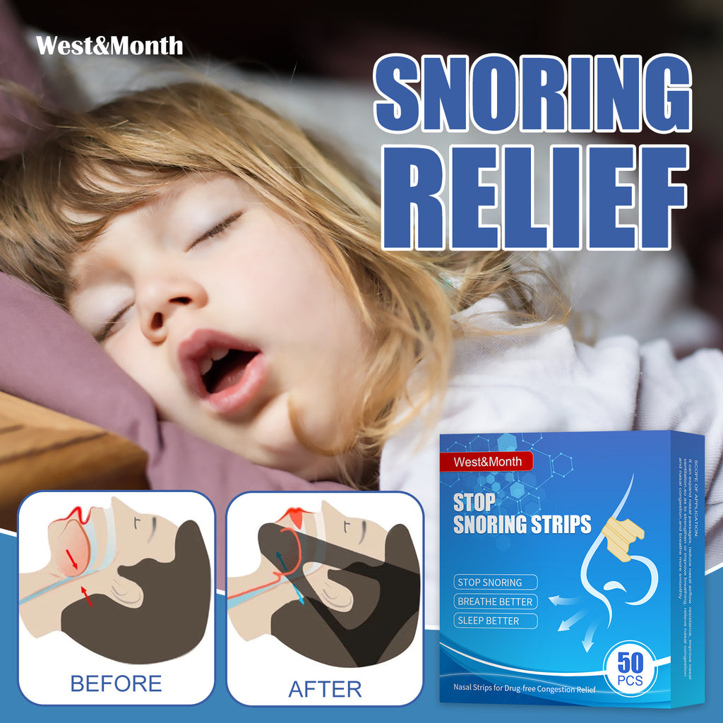 [US Only] West&Month Nasal Strips – Anti-Snoring & Airway Support (1–4 Packs)