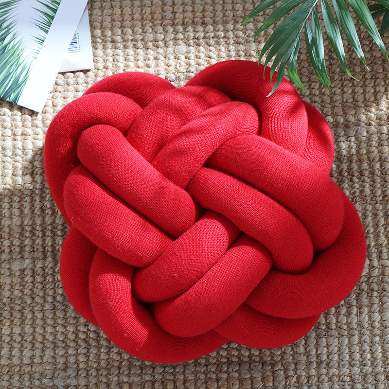 Modern Knot Throw Pillow – Decorative Sofa & Office Nap Cushion