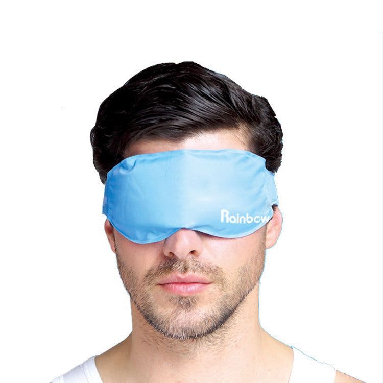 Hot & Cold Gel Bead Sleep Eye Mask – Pain Relief & Relaxation (Sky Blue)