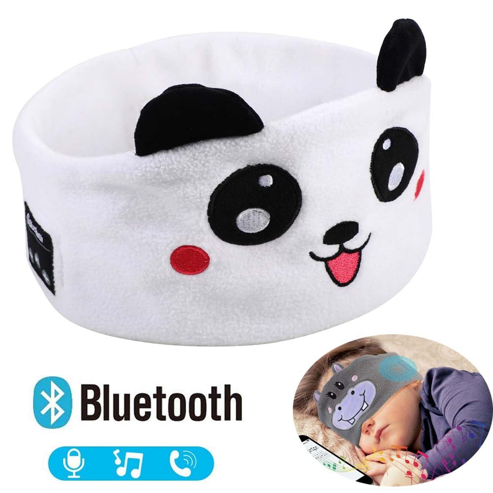 Bluetooth Headset Animal Headband Sleep Mask – Wireless Music & Eye Cover