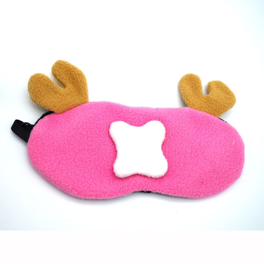 Cartoon Character Sleep Eye Mask – Soft Flannel Adjustable for Kids