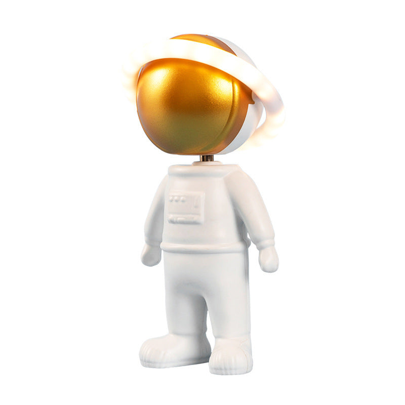 Astronaut Star Projector Lamp – USB Rechargeable Rotating Night Light