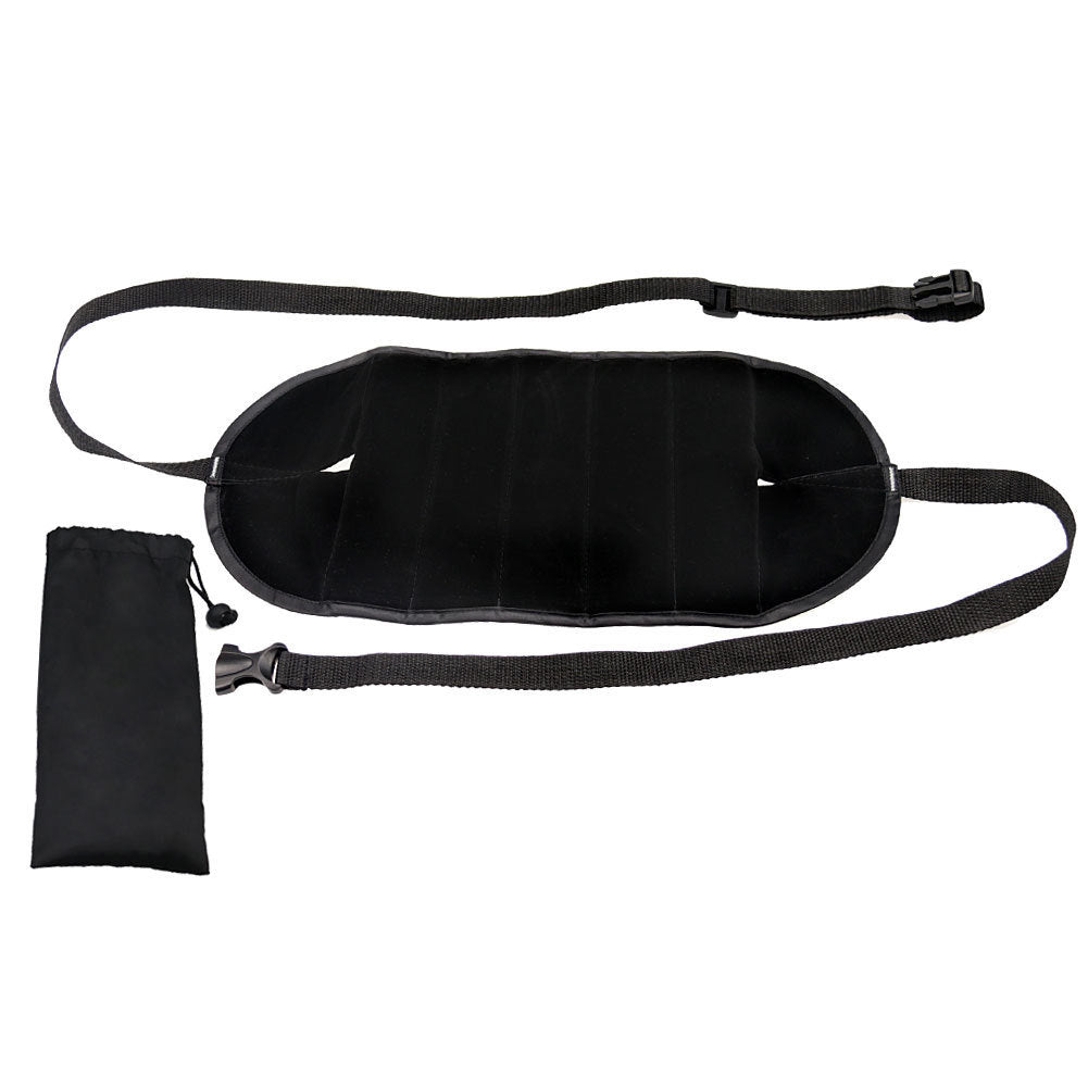 U-Shaped Travel Neck Pillow Set – Inflatable Cushion with Eye Mask & Earplugs (+ Optional Footrest Set)
