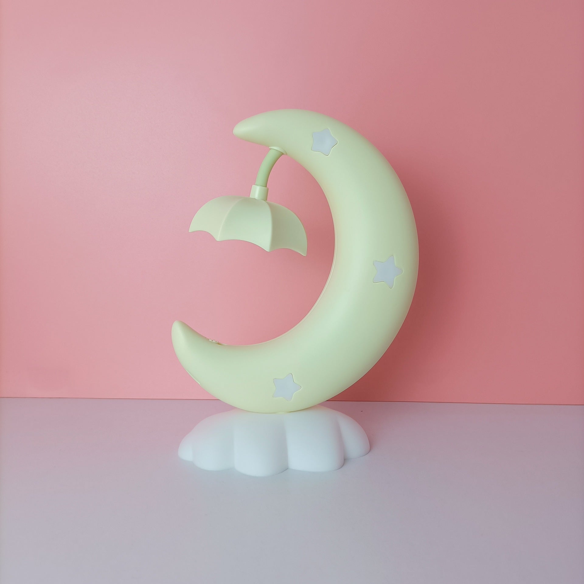 Cartoon Moon Boat Sleep Lamp – Kids Bedside Night Light (Cute Design)