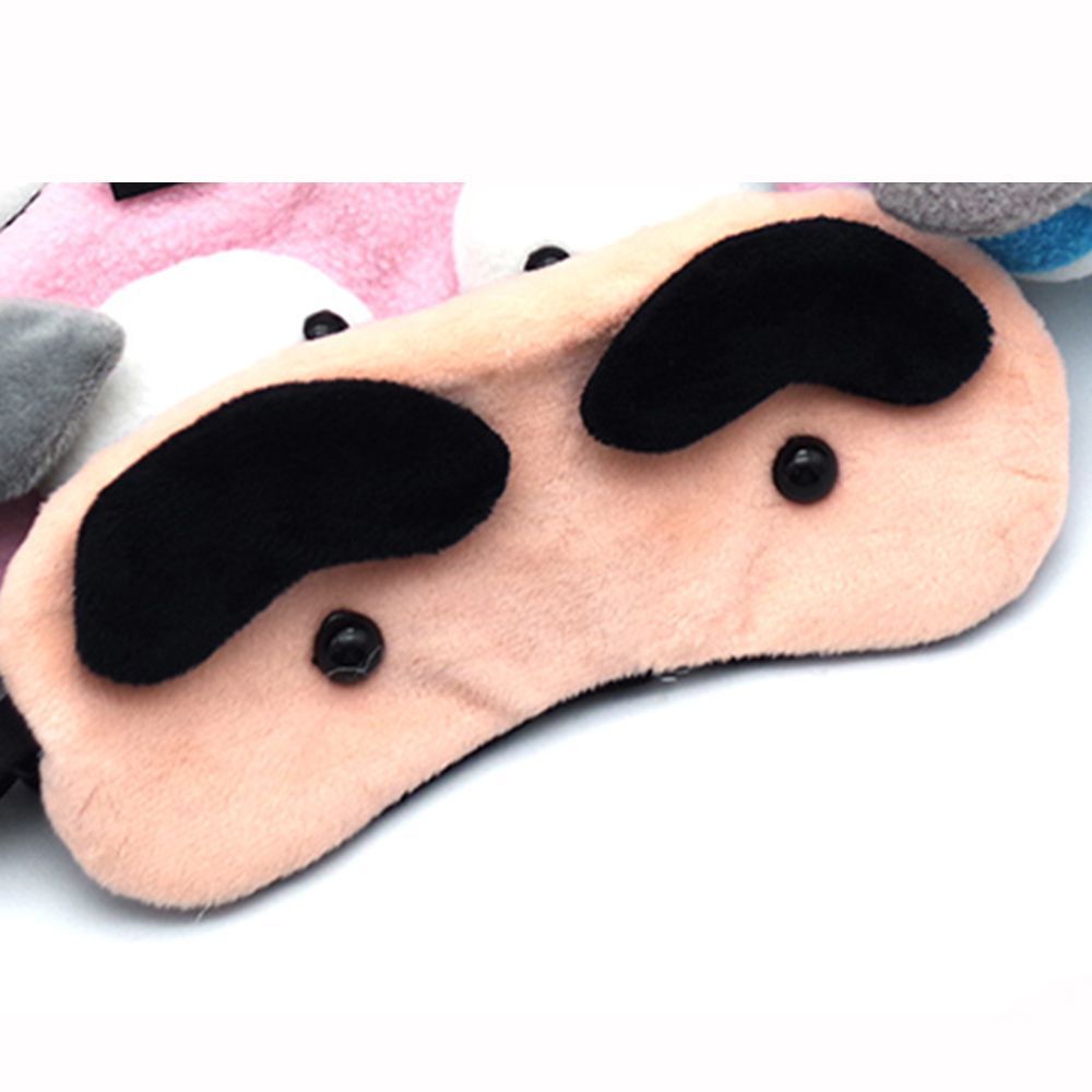 Cartoon Character Sleep Eye Mask – Soft Flannel Adjustable for Kids