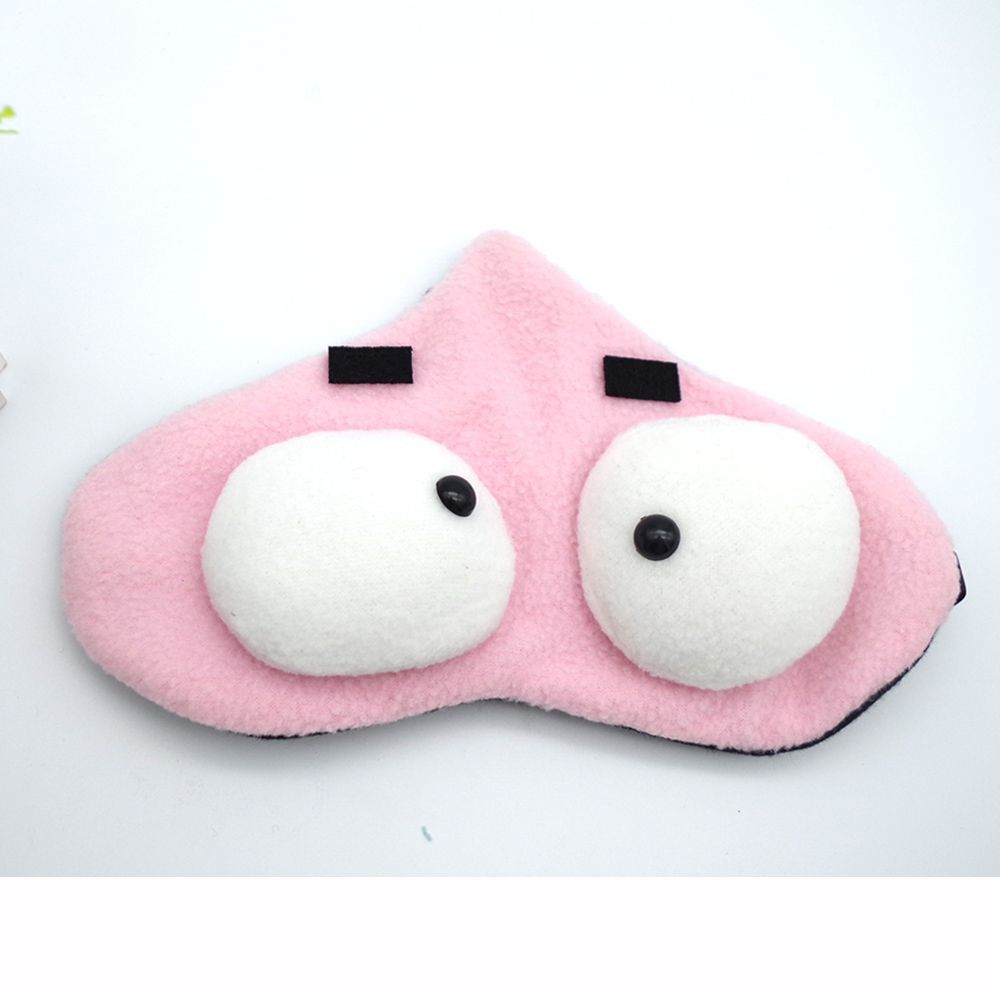 Cartoon Character Sleep Eye Mask – Soft Flannel Adjustable for Kids