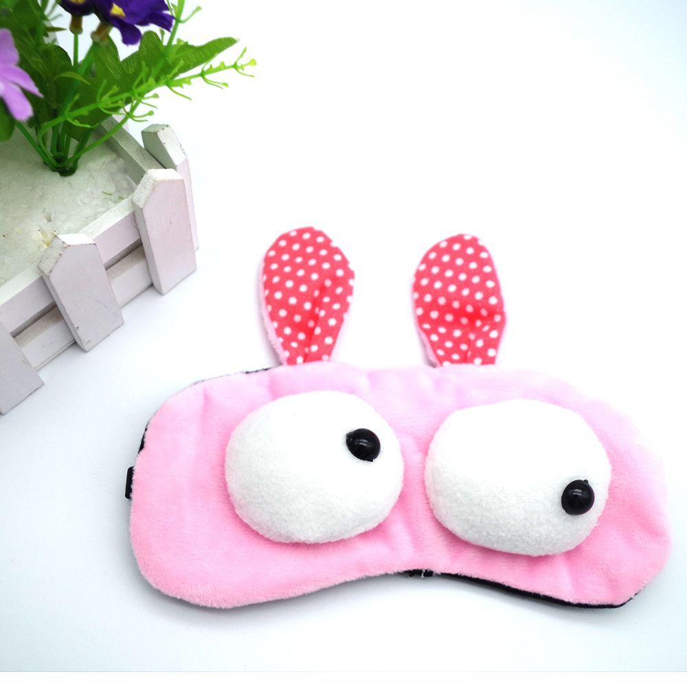 Cartoon Character Sleep Eye Mask – Soft Flannel Adjustable for Kids
