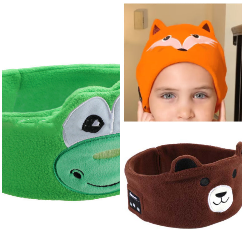 Bluetooth Headset Animal Headband Sleep Mask – Wireless Music & Eye Cover