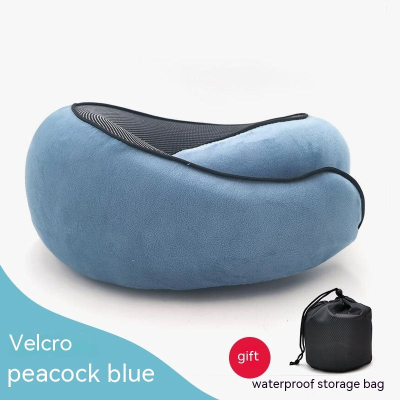 Memory Foam Cervical Neck Pillow – U-Shaped Travel & Nap Cushion