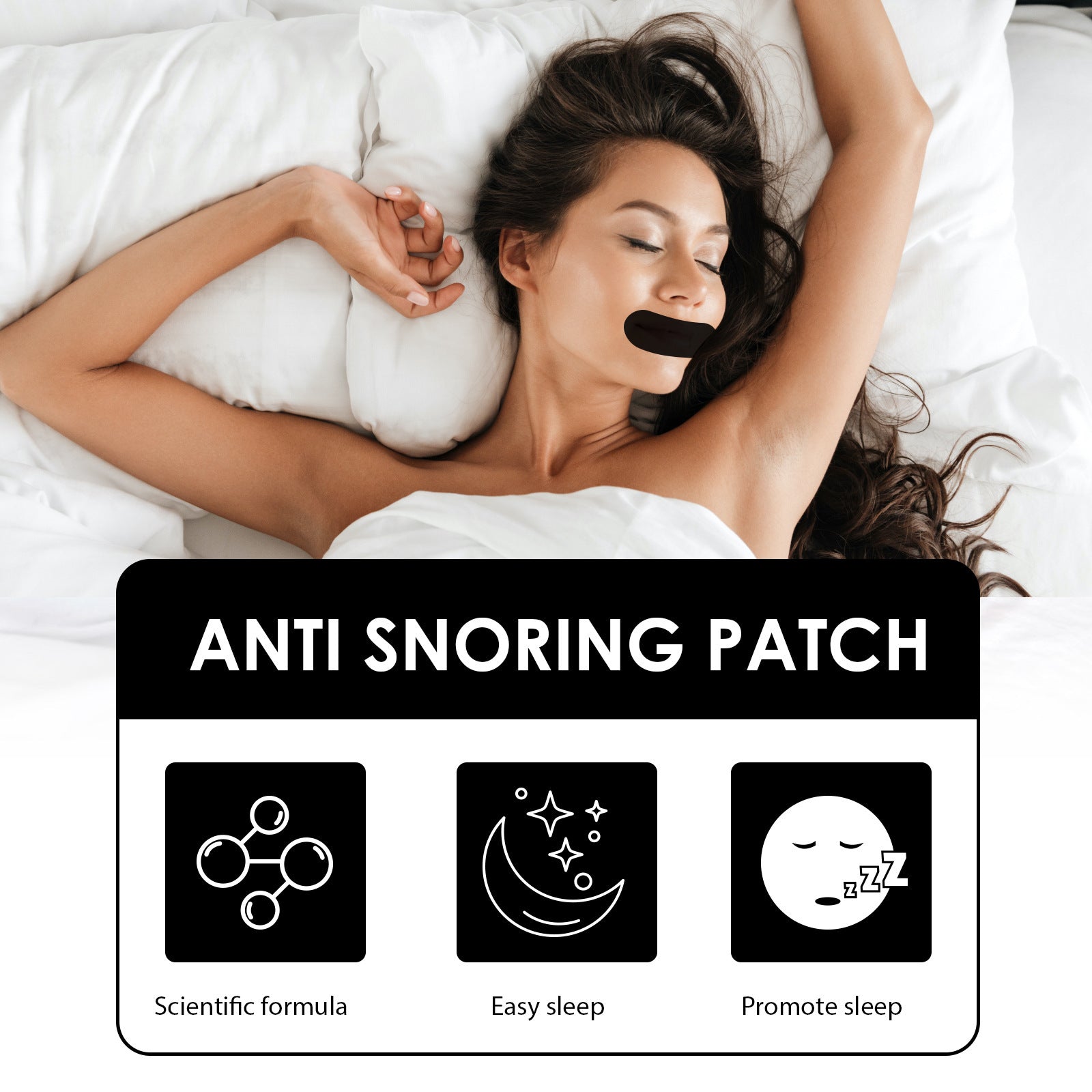 Breathing Patch – Anti-Snoring Sleep Aid with Lavender Extract