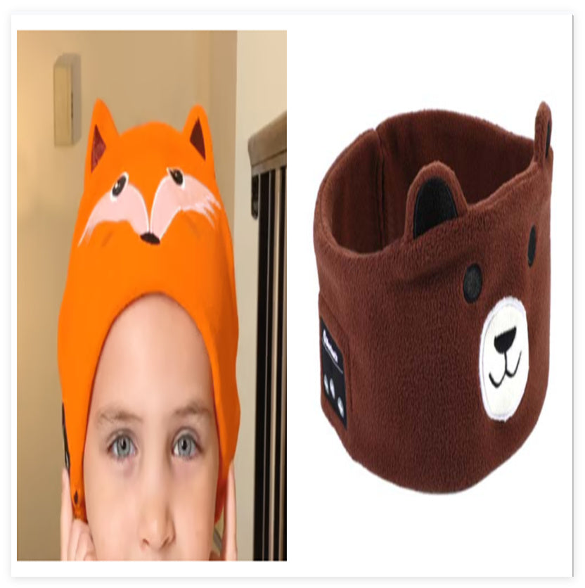 Bluetooth Headset Animal Headband Sleep Mask – Wireless Music & Eye Cover