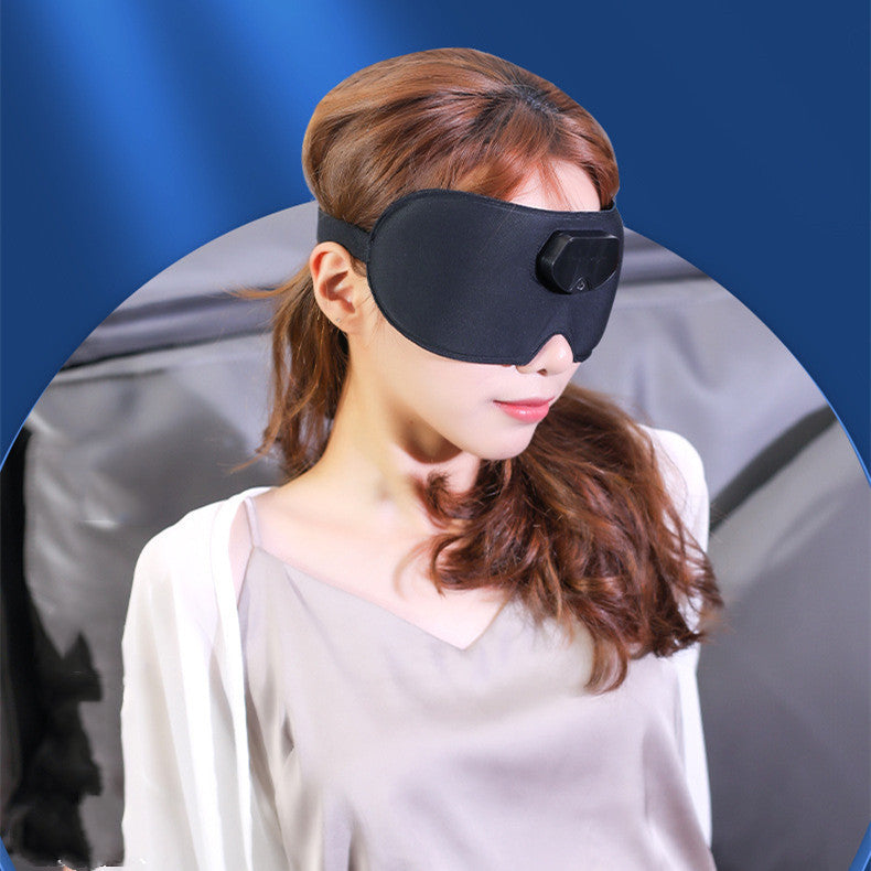 Smart Eye Massager – Blackout Sleep Mask with Micro-Current Massage (USB)