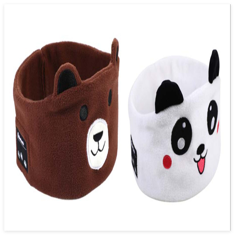 Bluetooth Headset Animal Headband Sleep Mask – Wireless Music & Eye Cover