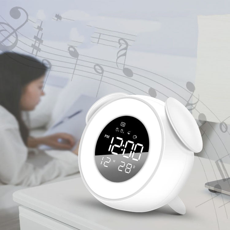 Wireless LED Night Light Alarm Clock – Touch Control Sleep Atmosphere Lamp
