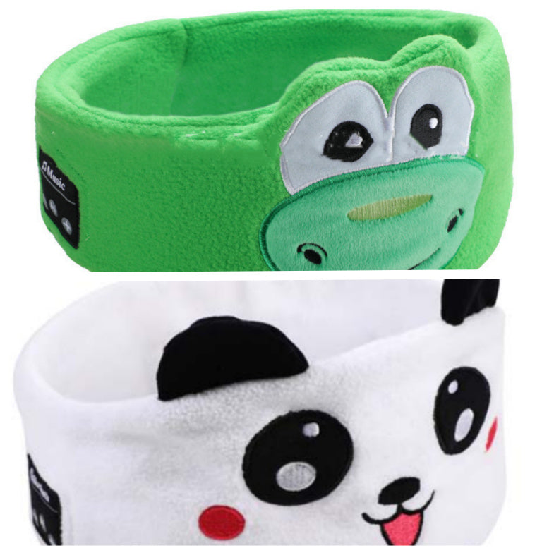 Bluetooth Headset Animal Headband Sleep Mask – Wireless Music & Eye Cover