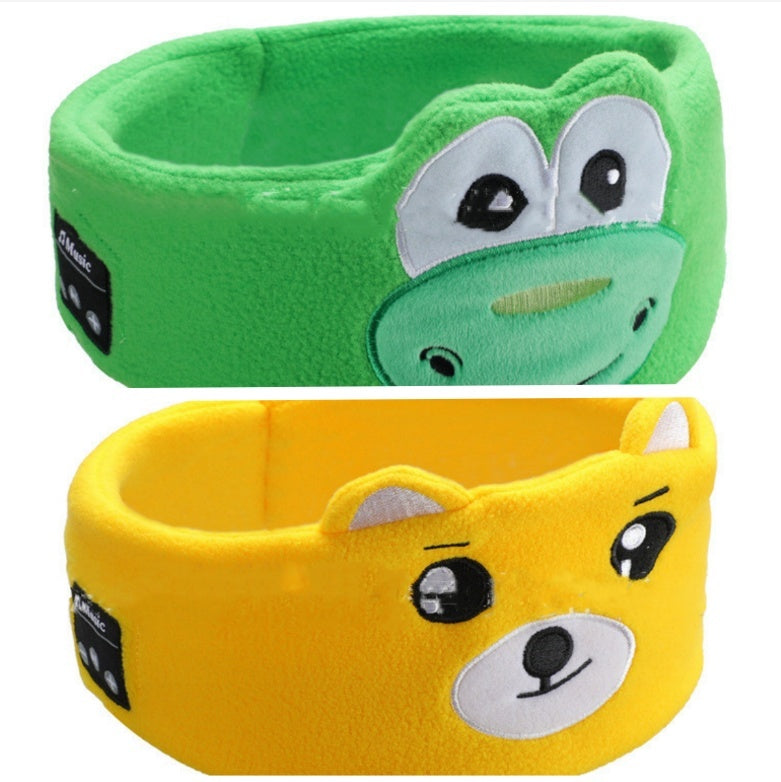 Bluetooth Headset Animal Headband Sleep Mask – Wireless Music & Eye Cover