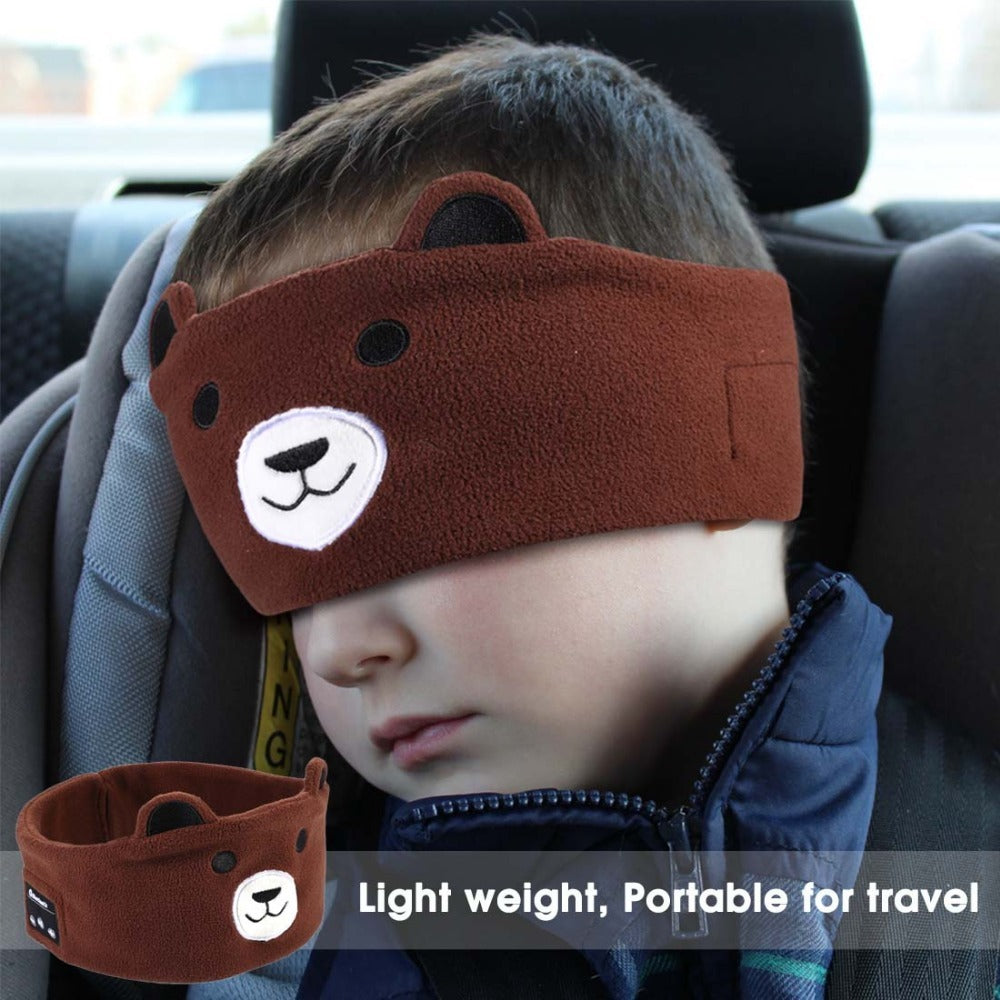 Bluetooth Headset Animal Headband Sleep Mask – Wireless Music & Eye Cover