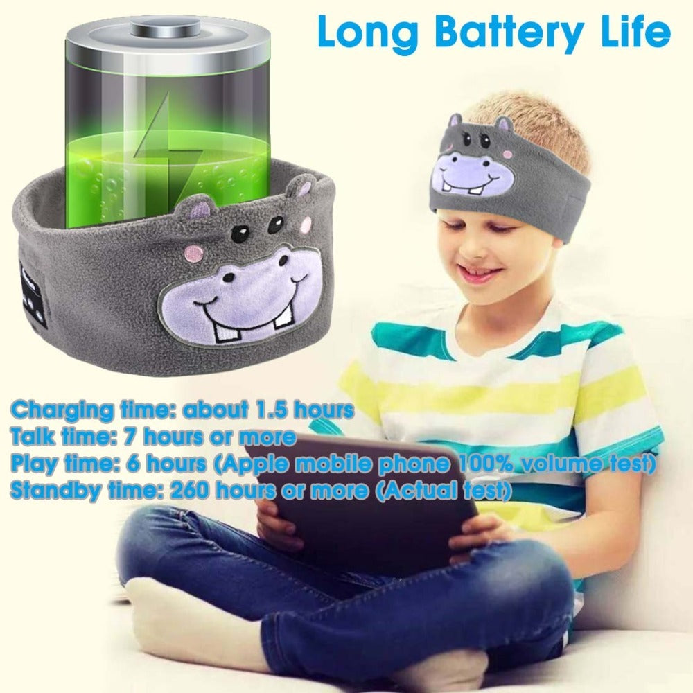 Bluetooth Headset Animal Headband Sleep Mask – Wireless Music & Eye Cover