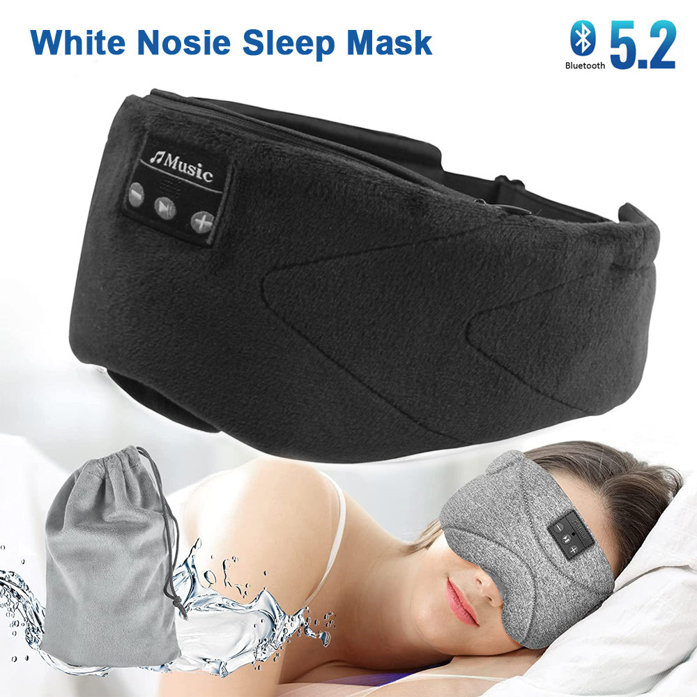 Bluetooth White Noise Sleep Mask – Wireless Eye Cover for Deep Sleep