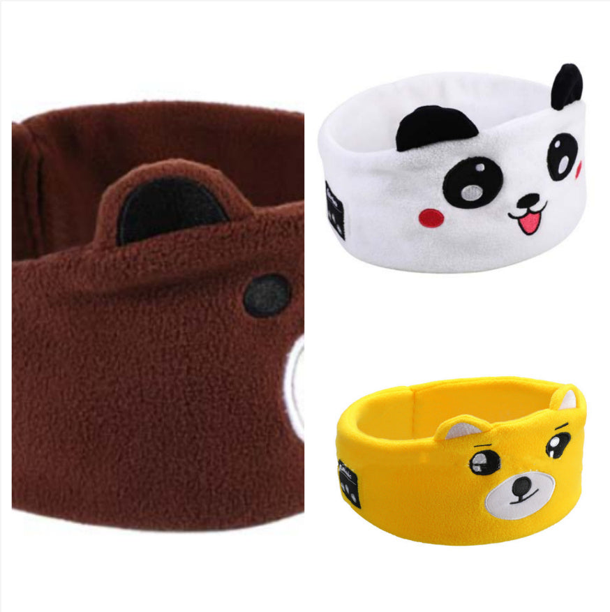 Bluetooth Headset Animal Headband Sleep Mask – Wireless Music & Eye Cover