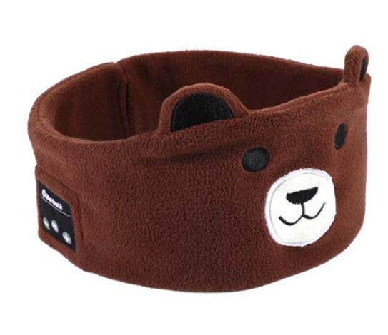 Bluetooth Headset Animal Headband Sleep Mask – Wireless Music & Eye Cover