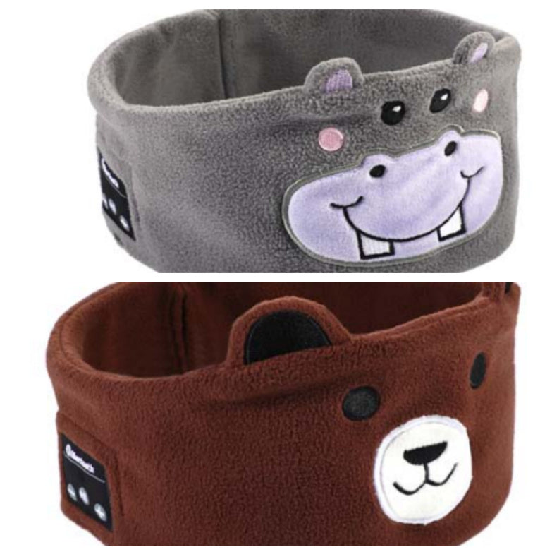 Bluetooth Headset Animal Headband Sleep Mask – Wireless Music & Eye Cover