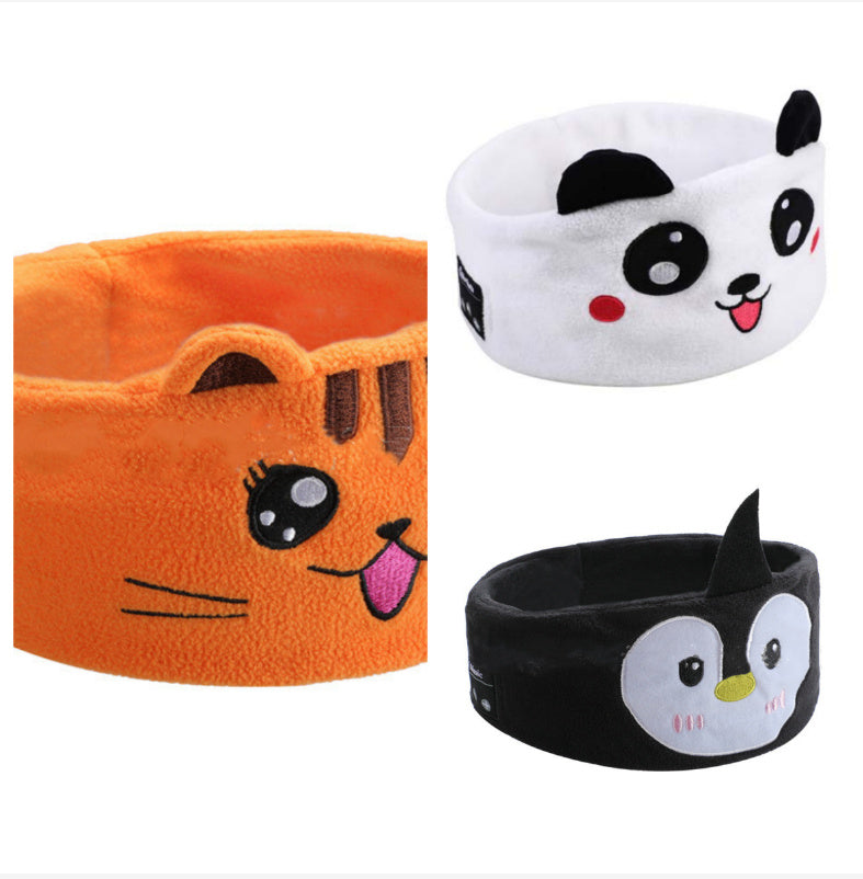 Bluetooth Headset Animal Headband Sleep Mask – Wireless Music & Eye Cover
