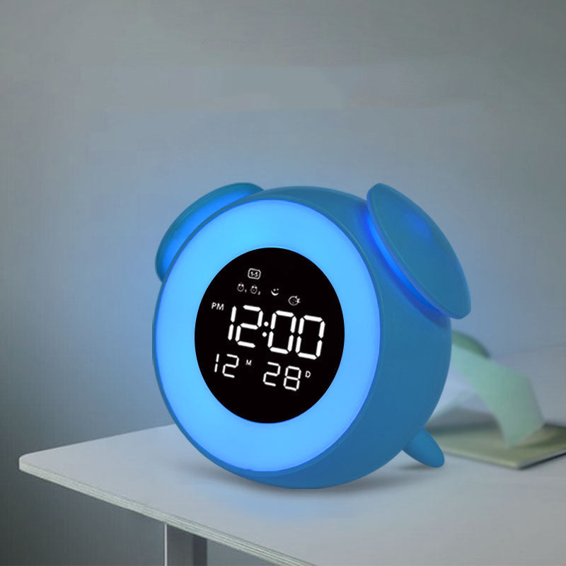 Wireless LED Night Light Alarm Clock – Touch Control Sleep Atmosphere Lamp