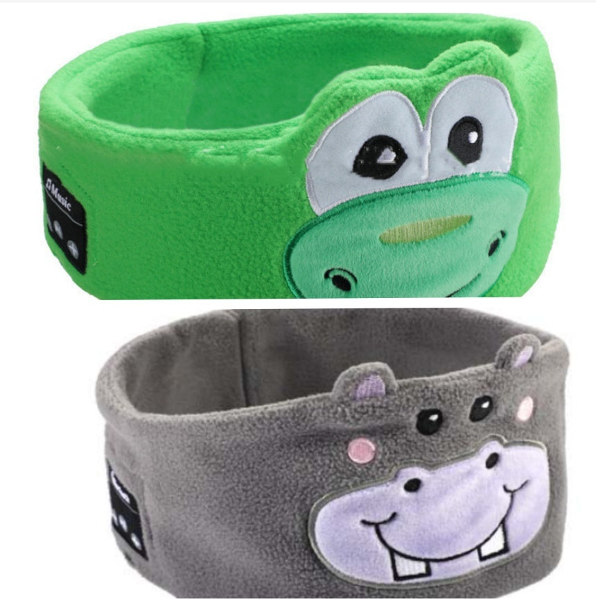 Bluetooth Headset Animal Headband Sleep Mask – Wireless Music & Eye Cover