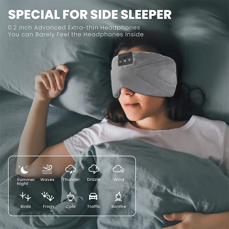 Bluetooth White Noise Sleep Mask – Wireless Eye Cover for Deep Sleep