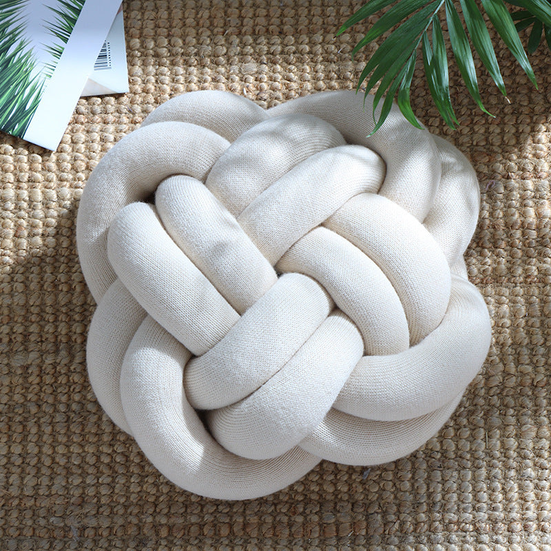 Modern Knot Throw Pillow – Decorative Sofa & Office Nap Cushion