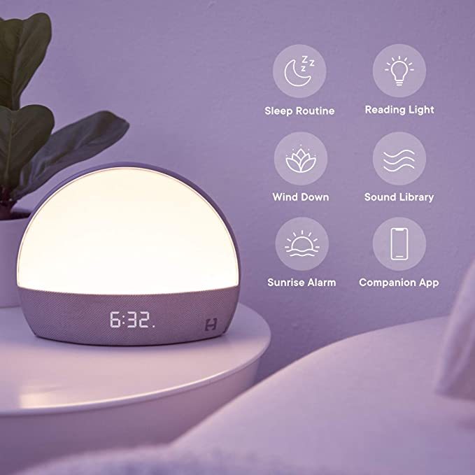 Hatch Restore Smart Sleep Clock – Sunrise Alarm, White Noise & Relaxation Light
