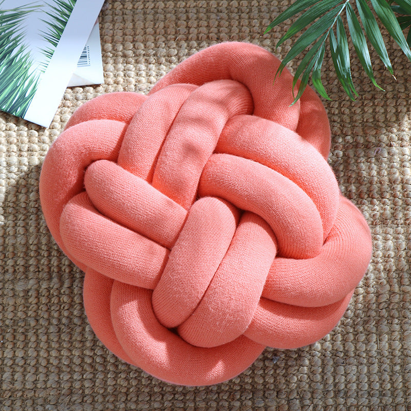 Modern Knot Throw Pillow – Decorative Sofa & Office Nap Cushion