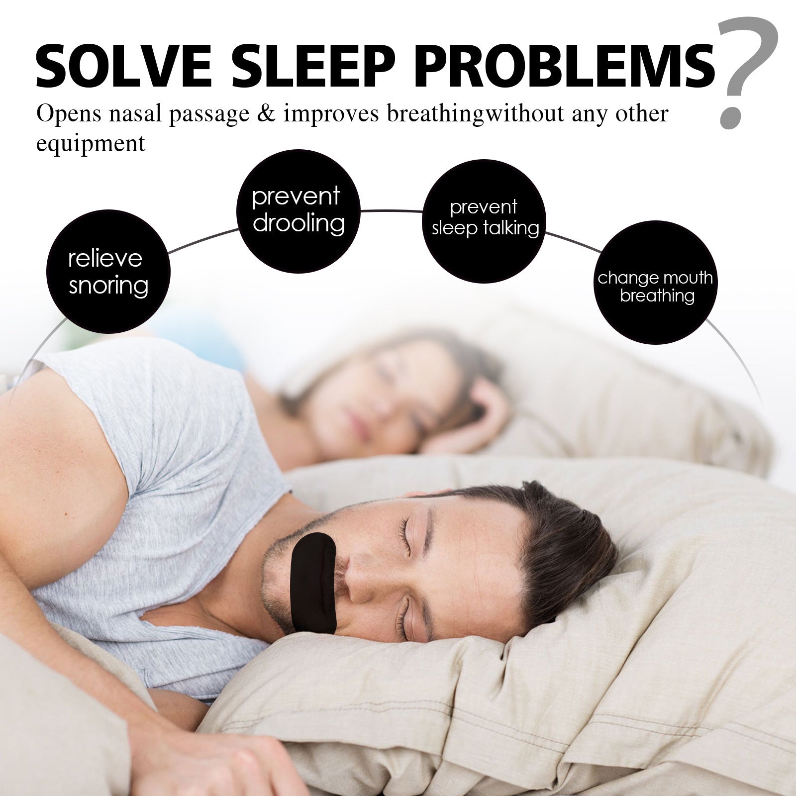 Breathing Patch – Anti-Snoring Sleep Aid with Lavender Extract