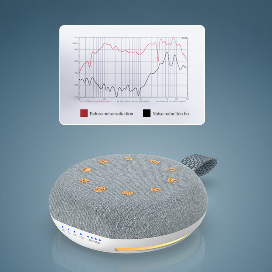 White Noise Sleep Aid Machine with Night Light – Portable Relaxation