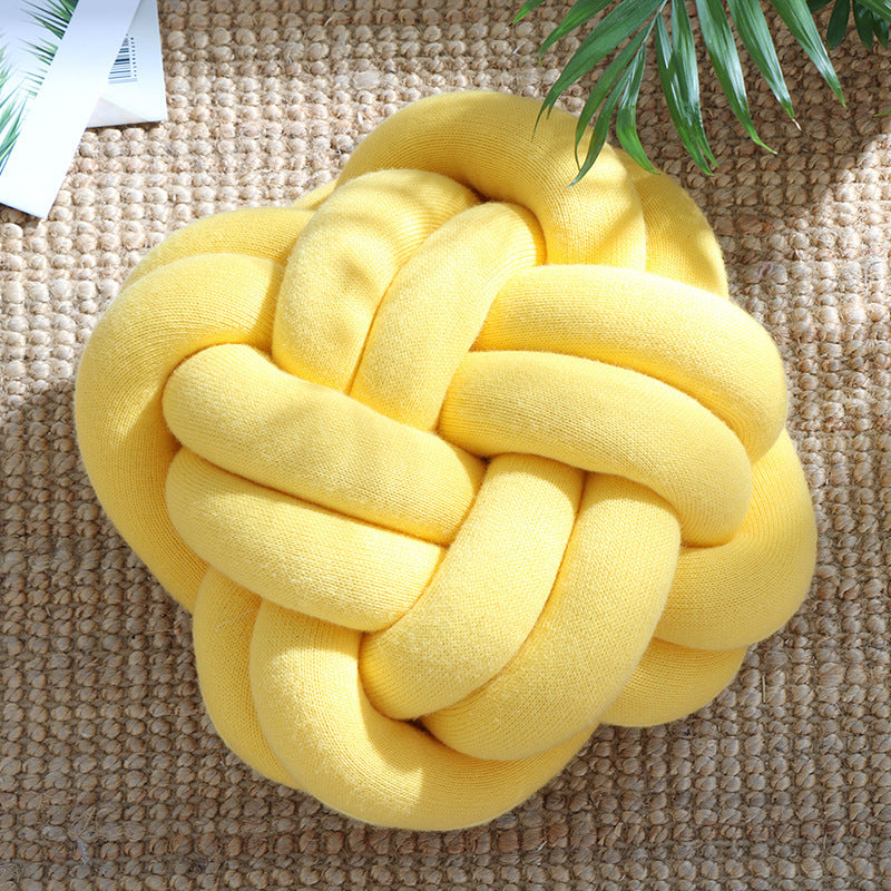 Modern Knot Throw Pillow – Decorative Sofa & Office Nap Cushion
