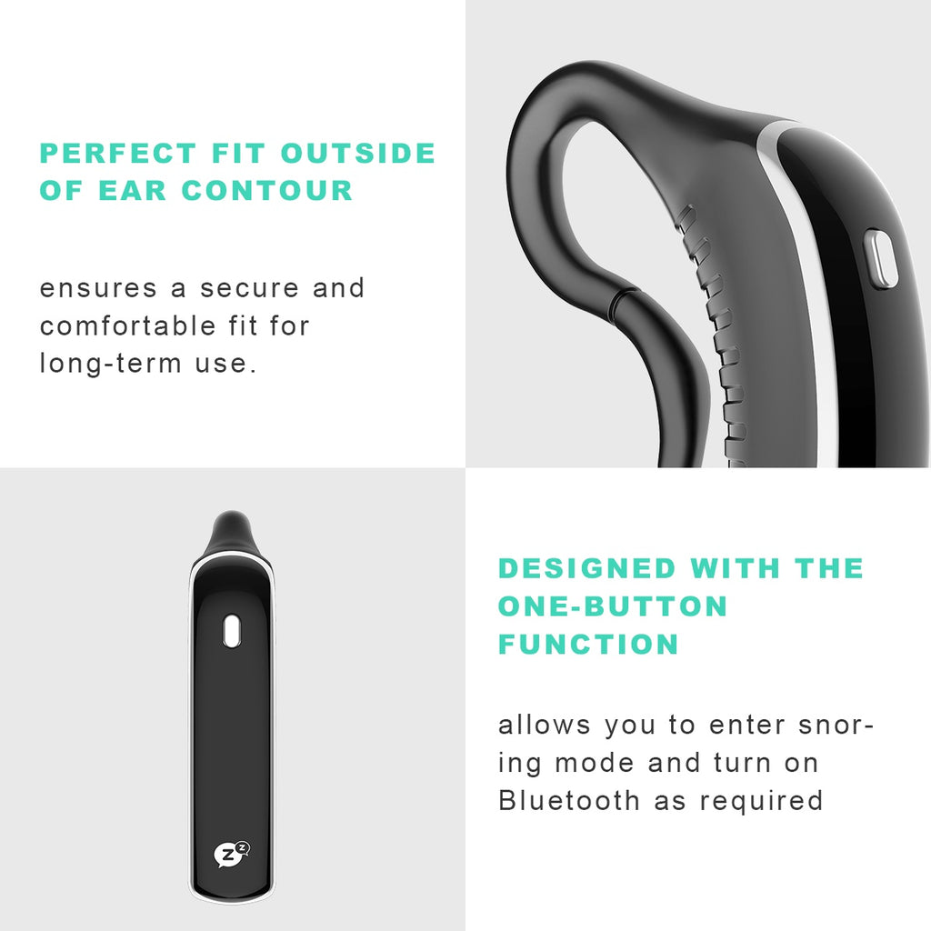 [US Only] Bluetooth Anti-Snoring Device – Smart Earset with Sleep Data Tracking