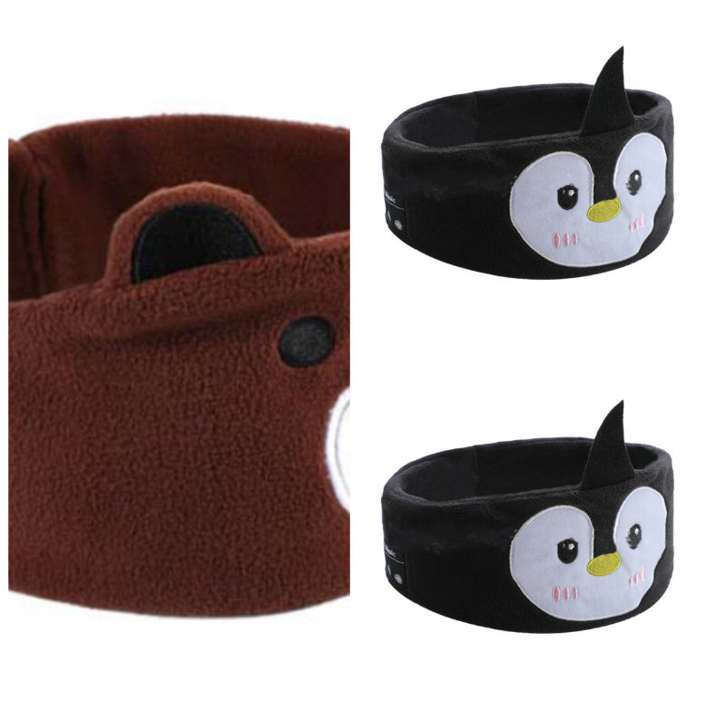 Bluetooth Headset Animal Headband Sleep Mask – Wireless Music & Eye Cover